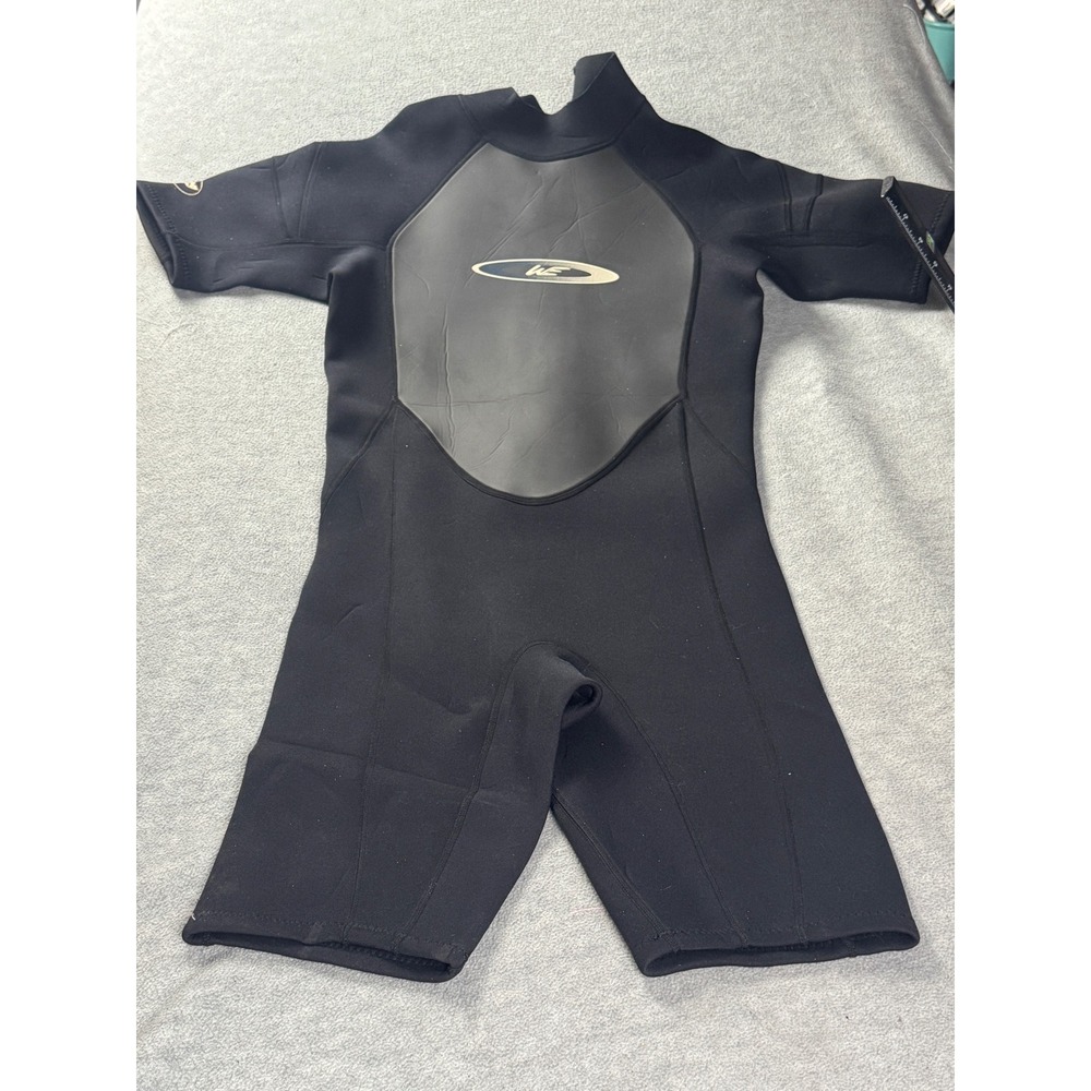 West Wetsuits 3x2mm Shorty Spring Suit Black Back Zip Surfing Wetsuit Mens Small